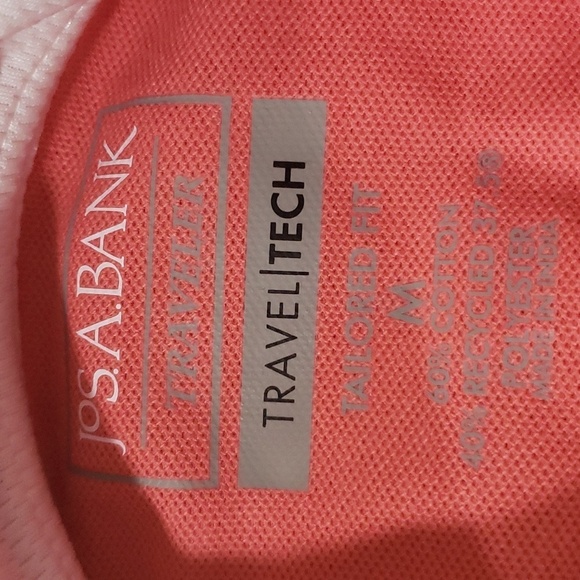 1405- JoS A Bank Traveler Men's Polo Size M NWT - Picture 5 of 6